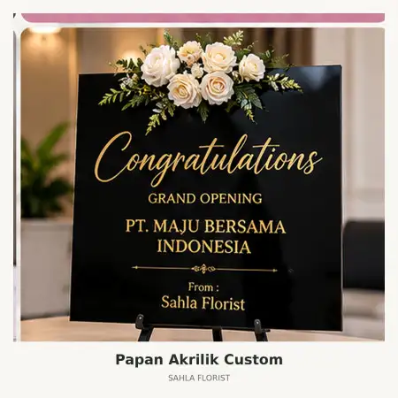 Papan Bunga Akrilik Semarang Barat